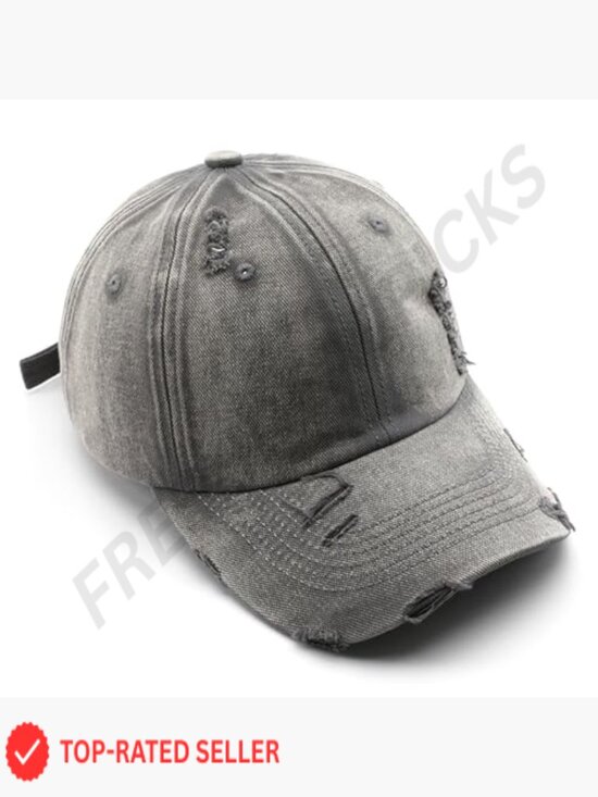 Unstructured Dad Hat Vintage Washed Distressed Baseball Cap Adjustable Trendy main image 6